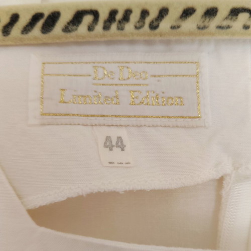Vintage white sleeveless top linen viscose XL like new