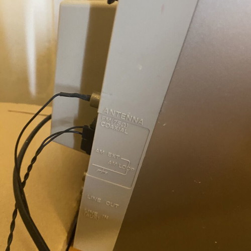 JVC UX-V5R stereo system used with speakers and remote control