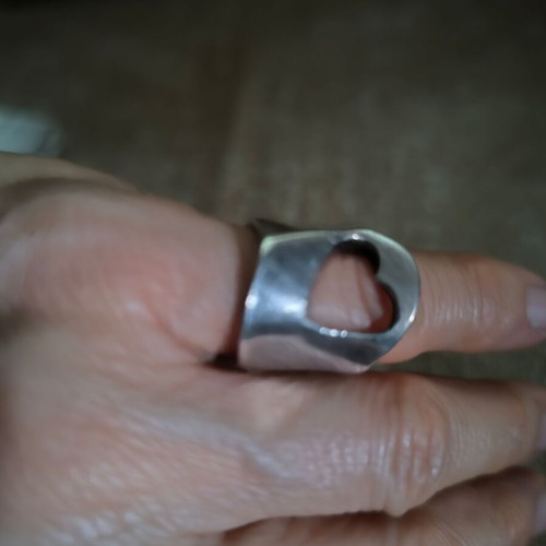 Silver 925 Chevalier Ring like new with open shank