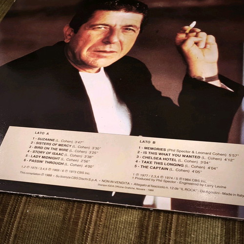 Leonard Cohen LP like new, promo record 1988