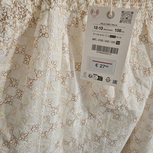 Φόρεμα Zara καινούργιο, μπεζ, μέγεθος 152 εκ για 12 ετών