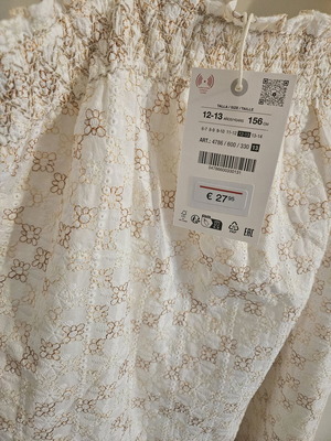 Φόρεμα Zara καινούργιο, μπεζ, μέγεθος 152 εκ για 12 ετών