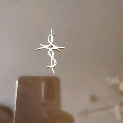 Silver cross 925 intricate new
