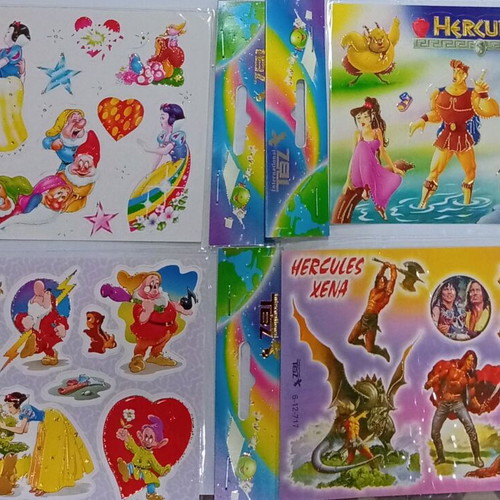 Vintage TBZ Stickers New Old Stock Hercules, Xena & Snow White