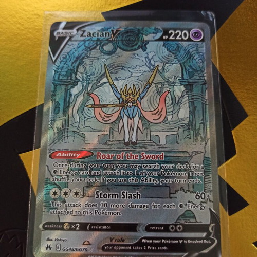 Zacian V Crown Zenith special illustration rare Pokemon card