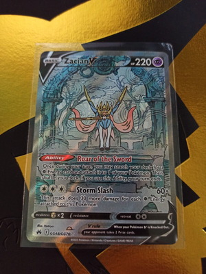 Zacian V Crown Zenith special illustration rare Pokemon card