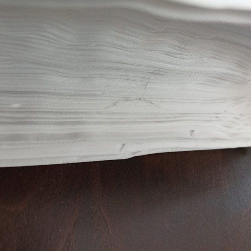 Italian satin fabric new, white, double-sided finish