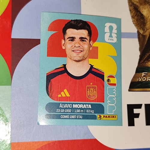 Alvaro Morata World Cup 2026 Panini sticker new