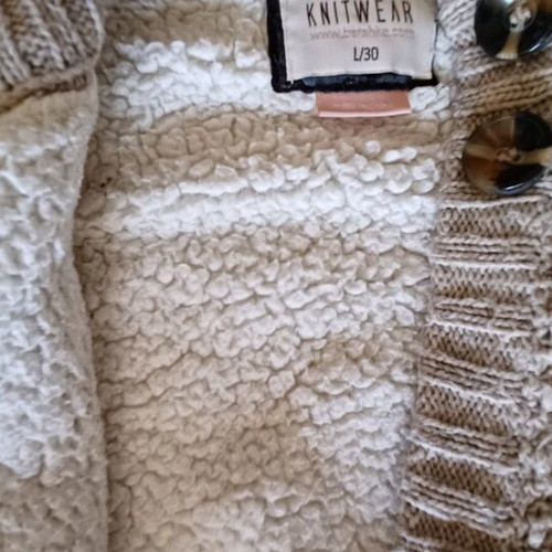Bershka women's cardigan size L with detachable hood, like new