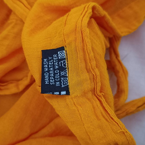 Pantelona pareo orange one size like new, lightweight cotton