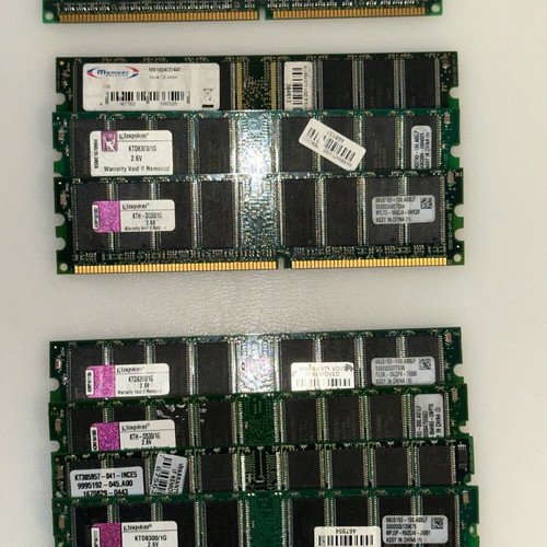 SDRAM DDR1 DDR2 memories used, pack of 20 pieces