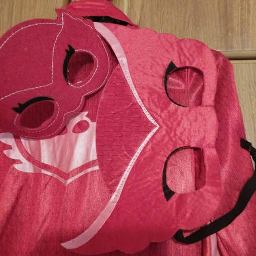 Owlet PJ Masks carnival costume used with cape and mask for age 5-6