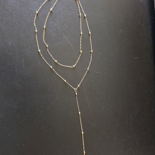 Double Color Gold Necklace new