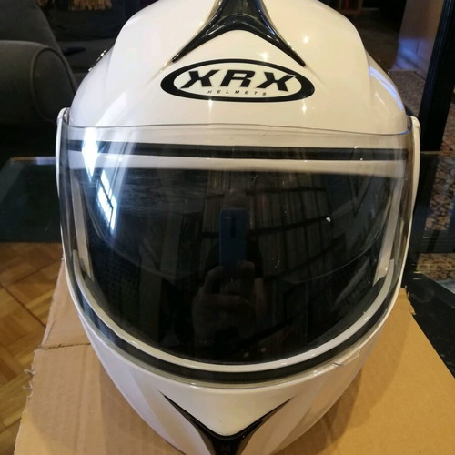 Motorcycle helmet lightly used, size small