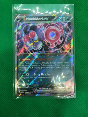 Κάρτα Pokémon Munkidori ex 037/064 Double Rare Holo καινούργια