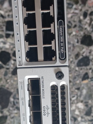 Свитч Cisco Catalyst WS-C3850-24Poe /w модул NM-4-1G