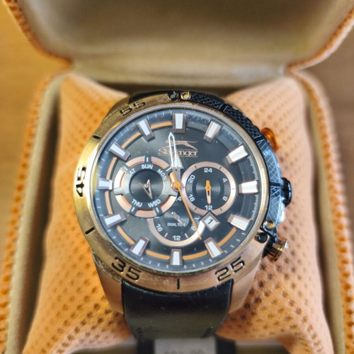 Slazenger SL.27.1335.2.02 wristwatch men's new with orange details