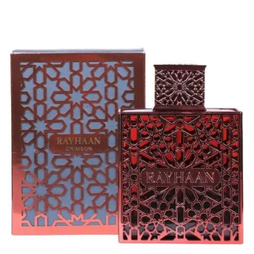 Rayhaan Crimson Eau de Parfum 100ml, men's spicy warm fragrance