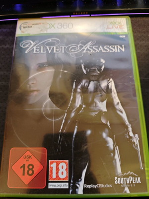 Velvet Assassin Xbox 360 like new, rare game