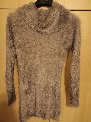 Jazz beige chenille turtleneck sweater L-XL like new