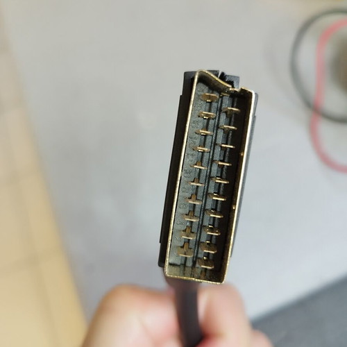 Scart cable used for analog audio and video devices