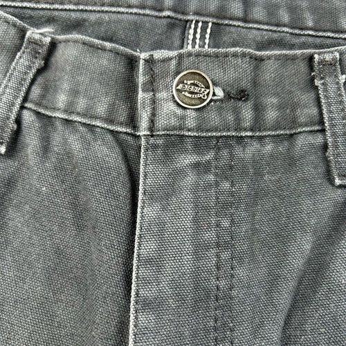 Dickies Carpenter Shorts Black Canvas used W34 Vintage 90s