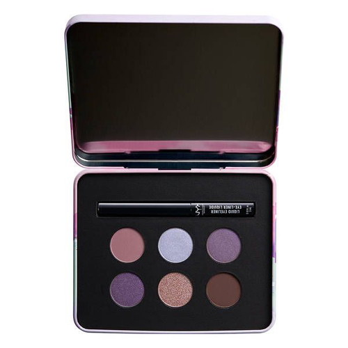 NYX Professional Makeup eyeshadow palette with liquid matte eyeliner new