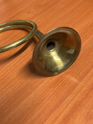 Μπρούτζινη σάλπιγγα vintage διακοσμητική μεταχειρισμένη