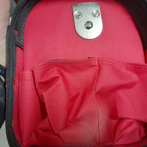 Shoulder tool bag open type red new