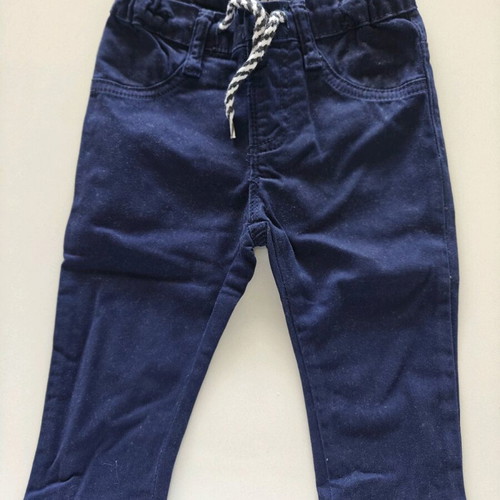 Baby chino pants used, blue, size 9-12 months
