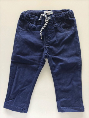 Baby chino pants used, blue, size 9-12 months