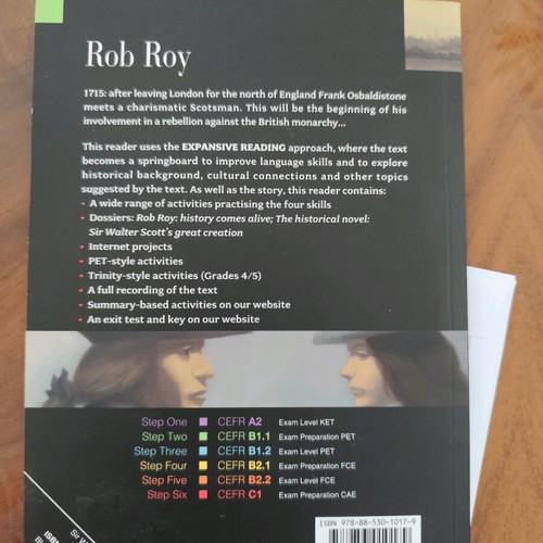 Rob Roy English book like new with CD