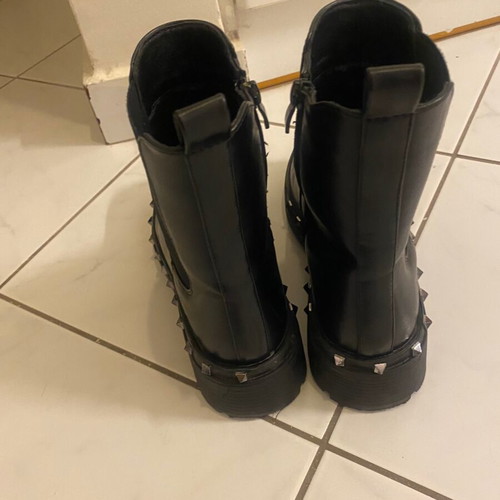 Rock ankle boots used, size 39, black with studs