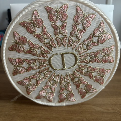 Dior toiletry bag new with embroidered butterflies