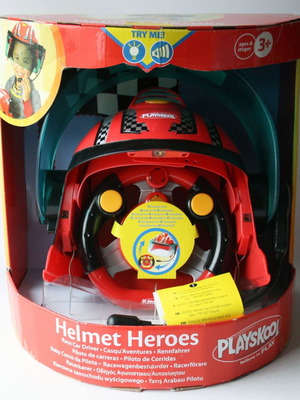Playskool Helmet Heroes Race Car Driver παιχνίδι κράνος με μικρόφωνο Hasbro καινούργιο