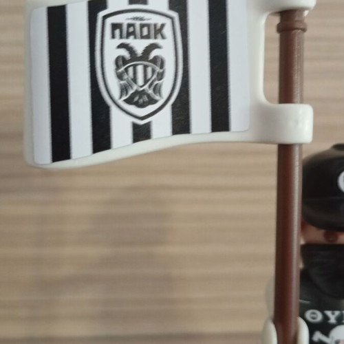 Playmobil PAOK Fan Figure like new with team flag
