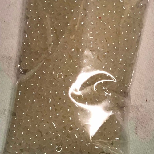 Γυάλινες χάντρες LUMINGZANG No 40, καινούργιες, 1000 τεμ., 1 mm