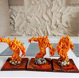 Fire elementals Kings of war miniatures