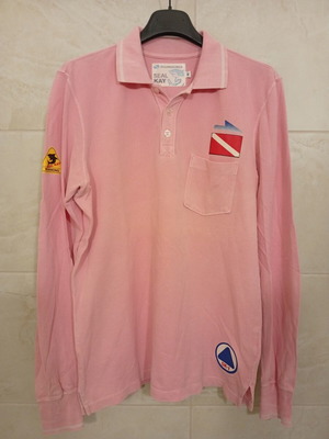 Seal Kay long sleeve polo shirt used, pink, size M