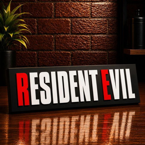 Resident Evil Logo 3D printed, new, 20cm