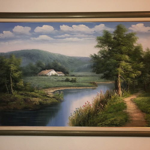 Oil painting 100x70 framed, new