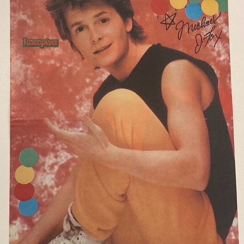 Michael J Fox - Brian Bloom Magazine Poster Katerina In good condition Price 4 Euros