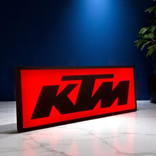 Lightbox KTM Racing new, 3D-printed decorative lamp