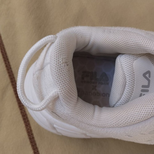 Fila Nanobionic Memory Foam women's white sneakers, size 40