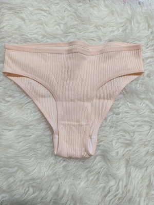 Cotton Underwear 3XL new, pack of 10, beige and black rib