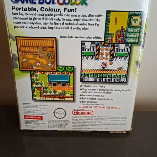 Gameboy Color Lime box like new