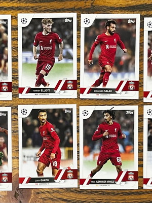 2022-23 Topps UCC flagship football cards like new, mixed players from top clubs