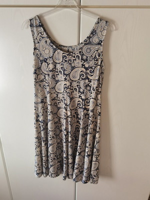 Women's dress like new, beige and blue, size M