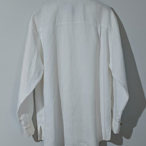 Linen women's shirt Hess, white, size L