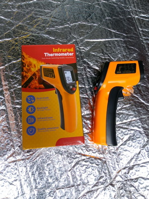 Цифров инфрачервен термометър нов, бесконтактно измерване на температура